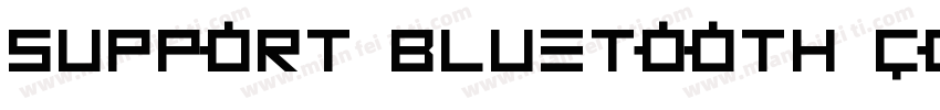 SUPPORT BLUETOOTH CONNECTION字体转换